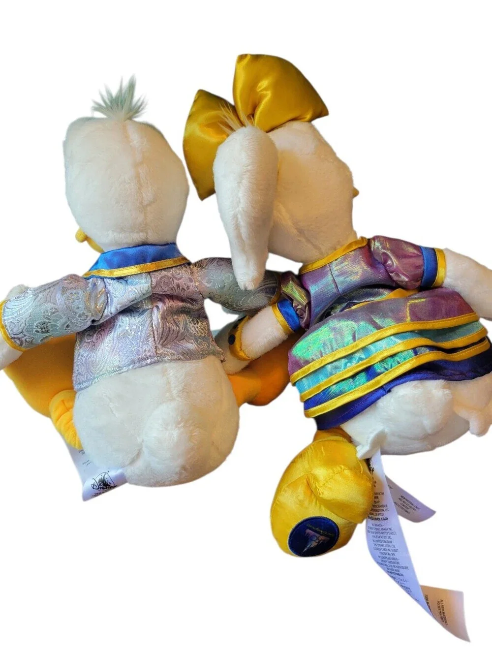 Donald And Daisy Duck Plush Toys Disney 50th Anniversary RARE